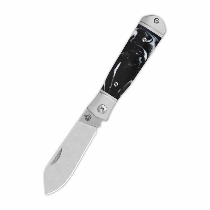 Couteau QSP Jumping Jack Slip Joint Lame Acier 14C28N Sheepsfoot Manche Résine QS167C - Livraison Gratuite