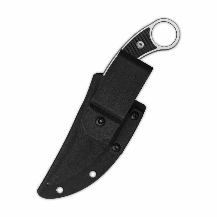 Couteau QSP Viper Lame Acier 10Cr15MoV SW Manche G10 Noir Étui Kydex QS166A1 - Livraison Gratuite