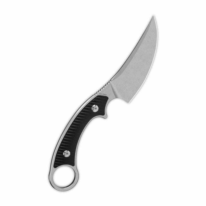 Couteau QSP Viper Lame Acier 10Cr15MoV SW Manche G10 Noir Étui Kydex QS166A1 - Livraison Gratuite