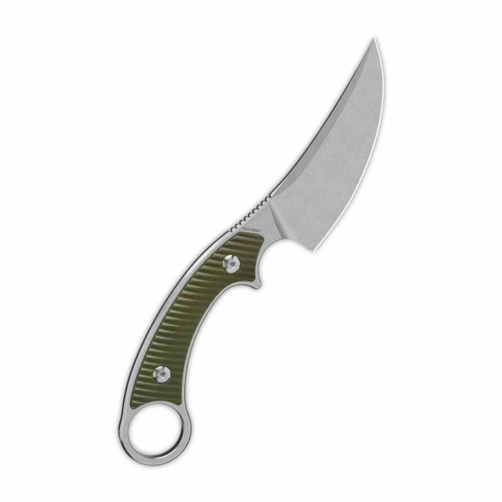 Couteau QSP Viper Lame Acier 10Cr15MoV Manche G10 Od Green Étui Kydex QS166B1 - Livraison Gratuite