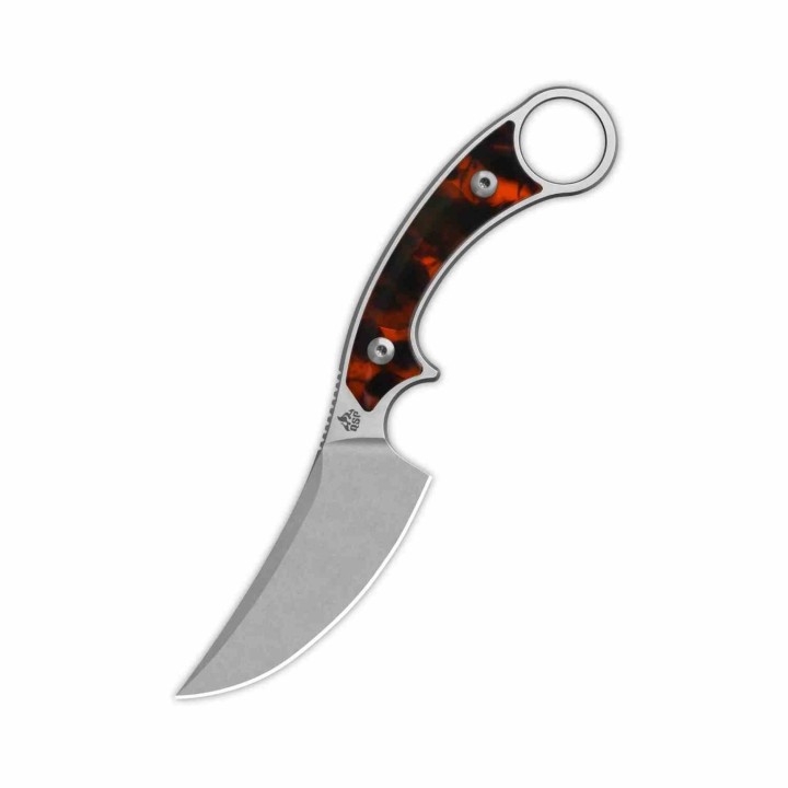 Couteau QSP Viper Lame Acier 10Cr15MoV SW Manche Tortoise Resin Étui Kydex QS166C1 - Livraison Gratuite
