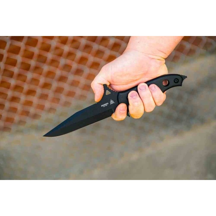 Couteau TOPS Knives Abaniko Lame Acier Carbone 1095 Manche G10 Étui Kydex Made In USA TPABKO01 - Livraison Gratuite