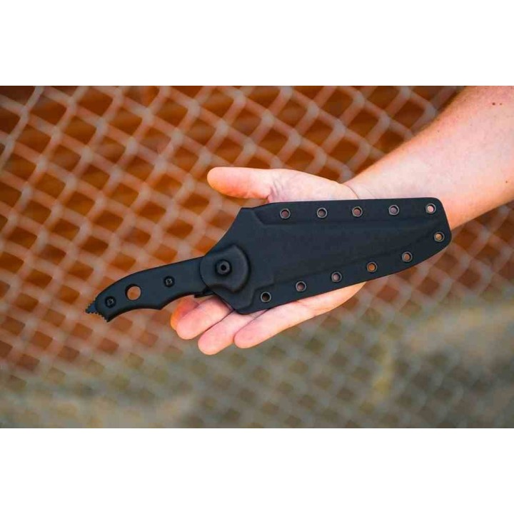 Couteau TOPS Knives Abaniko Lame Acier Carbone 1095 Manche G10 Étui Kydex Made In USA TPABKO01 - Livraison Gratuite