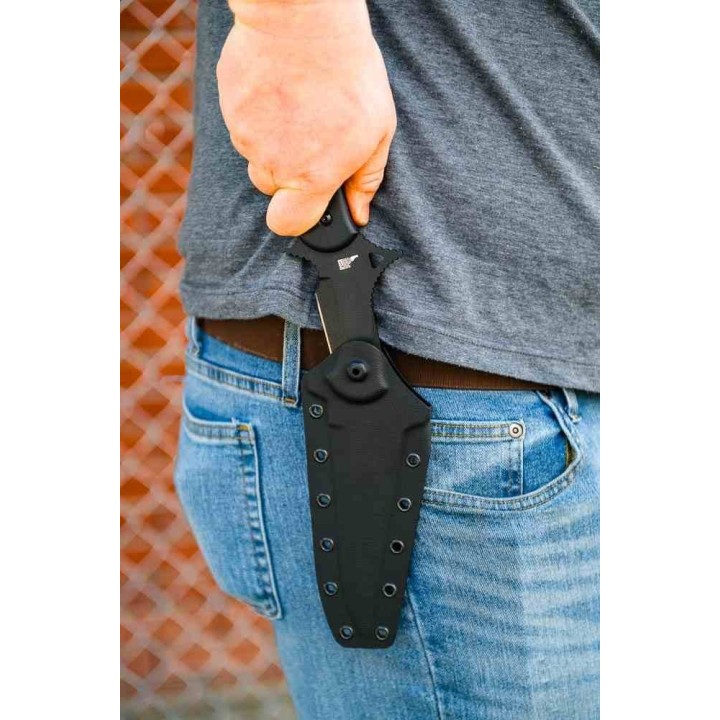 Couteau TOPS Knives Abaniko Lame Acier Carbone 1095 Manche G10 Étui Kydex Made In USA TPABKO01 - Livraison Gratuite