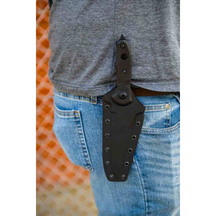 Couteau TOPS Knives Abaniko Lame Acier Carbone 1095 Manche G10 Étui Kydex Made In USA TPABKO01 - Livraison Gratuite