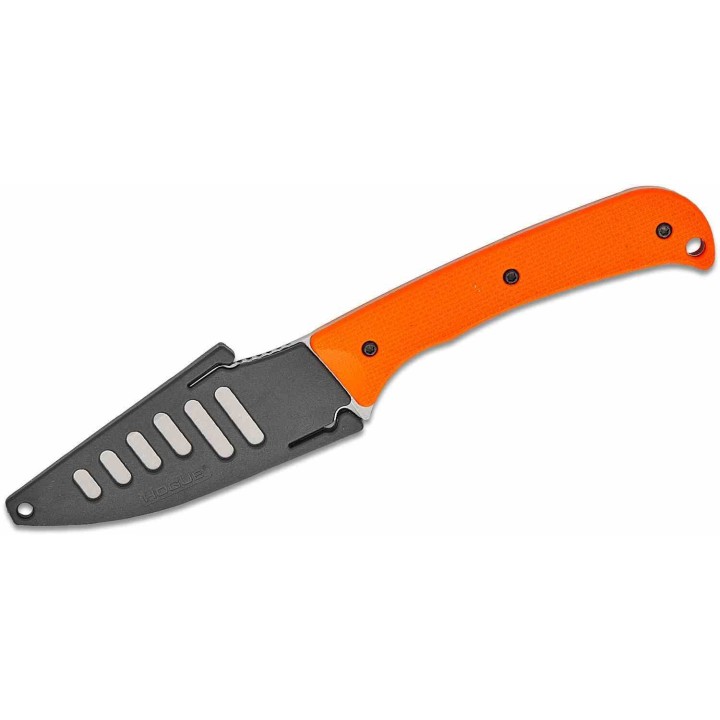 Couteau Hogue EX-TAK Lame CPM-MagnaCut Manche G10 Orange Étui Kydex Made USA HO35860 - Livraison Gratuite