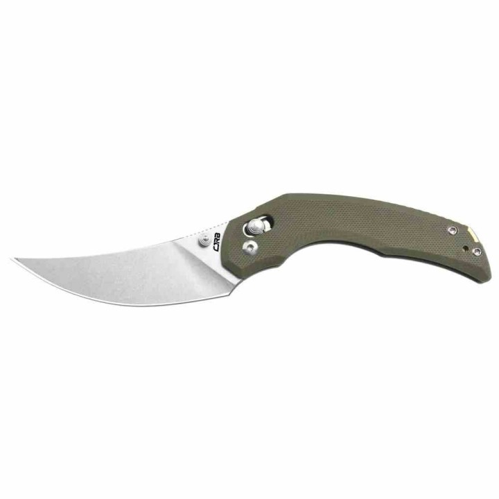 Couteau CJRB Nanner Green Lame Persian Acier AR-RPM9 Manche G10 Crossbar Lock KIVT J1955GN - Livraison Gratuite