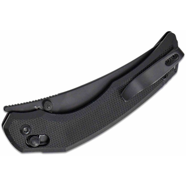 Couteau CJRB Nanner Black Lame Persian Acier AR-RPM9 Blk Manche G10 Crossbar Lock KIVT J1955BBK - Livraison Gratuite