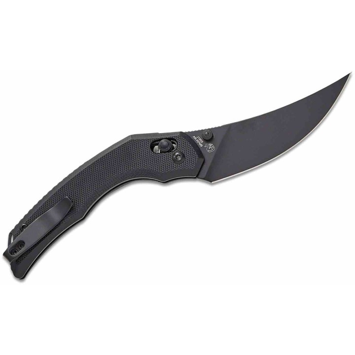 Couteau CJRB Nanner Black Lame Persian Acier AR-RPM9 Blk Manche G10 Crossbar Lock KIVT J1955BBK - Livraison Gratuite