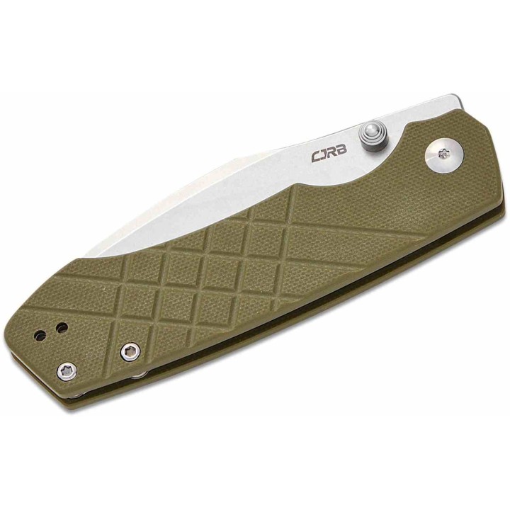 Couteau CJRB Kestrel Green Lame Wharncliffe AR-RPM9 Manche G10 KIVT Liner Lock Clip J1962GN - Livraison Gratuite