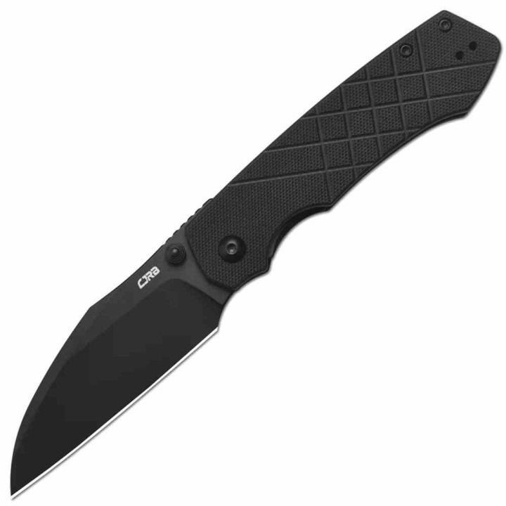 Couteau CJRB Kestrel Black Lame Wharncliffe AR-RPM9 Blk Manche G10 KIVT Liner Lock Clip J1962BBK - Livraison Gratuite