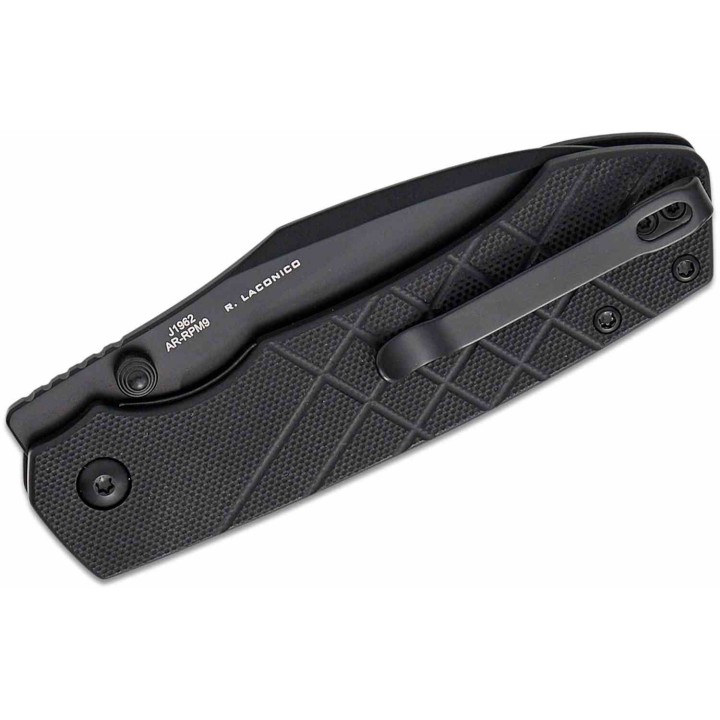 Couteau CJRB Kestrel Black Lame Wharncliffe AR-RPM9 Blk Manche G10 KIVT Liner Lock Clip J1962BBK - Livraison Gratuite