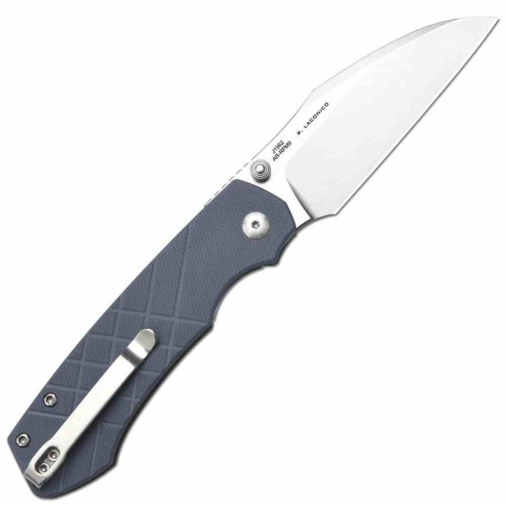 Couteau CJRB Kestrel Blue Lame Wharncliffe AR-RPM9 Manche G10 KIVT Liner Lock Clip J1962BU - Livraison Gratuite