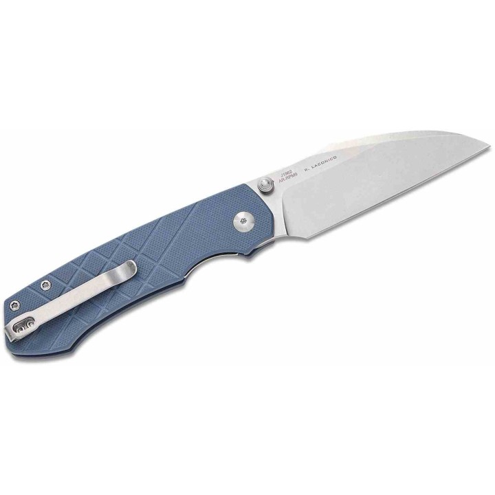 Couteau CJRB Kestrel Blue Lame Wharncliffe AR-RPM9 Manche G10 KIVT Liner Lock Clip J1962BU - Livraison Gratuite