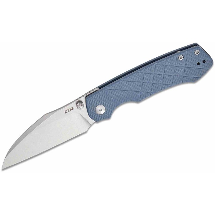 Couteau CJRB Kestrel Blue Lame Wharncliffe AR-RPM9 Manche G10 KIVT Liner Lock Clip J1962BU - Livraison Gratuite