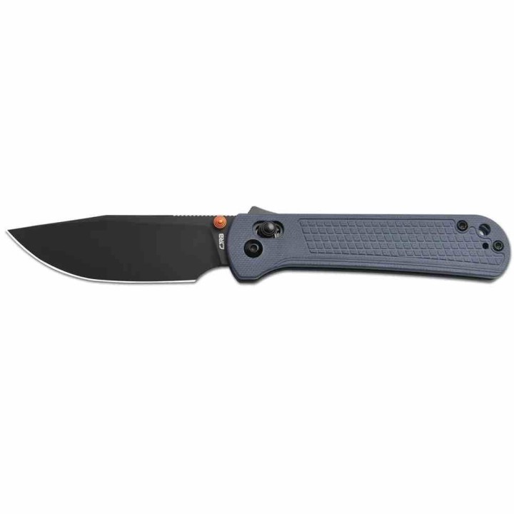 Couteau CJRB Bolt Blue Lame Drop Point AR-RPM9 Manche G10 Recoil-Lock V2 IKBS Clip J1960BGY - Livraison Gratuite