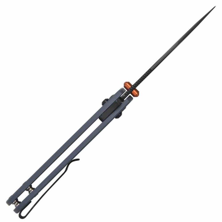 Couteau CJRB Bolt Blue Lame Drop Point AR-RPM9 Manche G10 Recoil-Lock V2 IKBS Clip J1960BGY - Livraison Gratuite