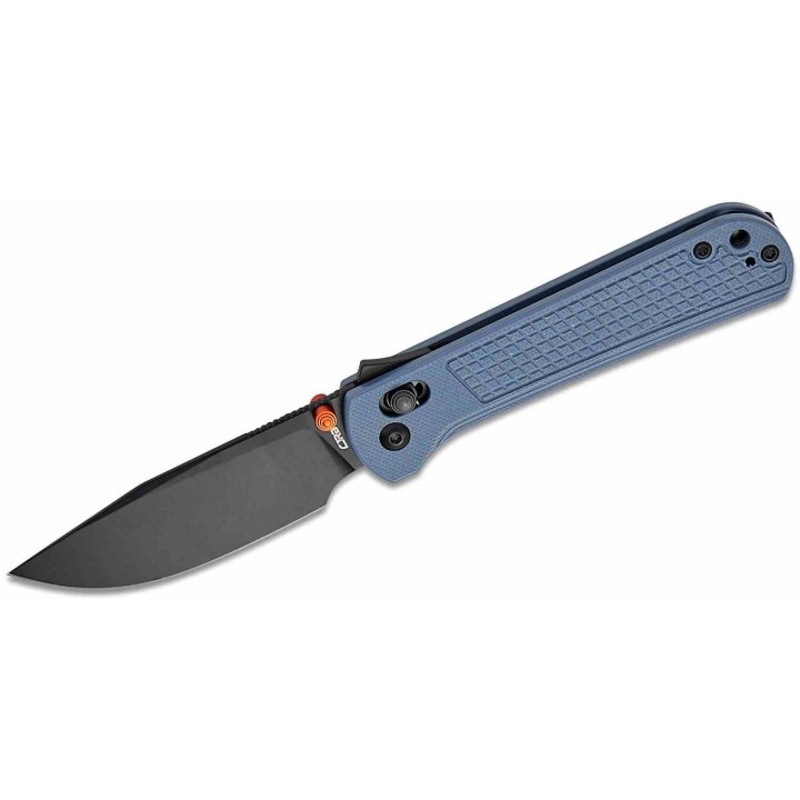 Couteau CJRB Bolt Blue Lame Drop Point AR-RPM9 Manche G10 Recoil-Lock V2 IKBS Clip J1960BGY - Livraison Gratuite