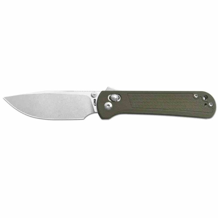Couteau CJRB Bolt Green Lame Drop Point AR-RPM9 Manche G10 Recoil-Lock V2 IKBS Clip J1960GN - Livraison Gratuite