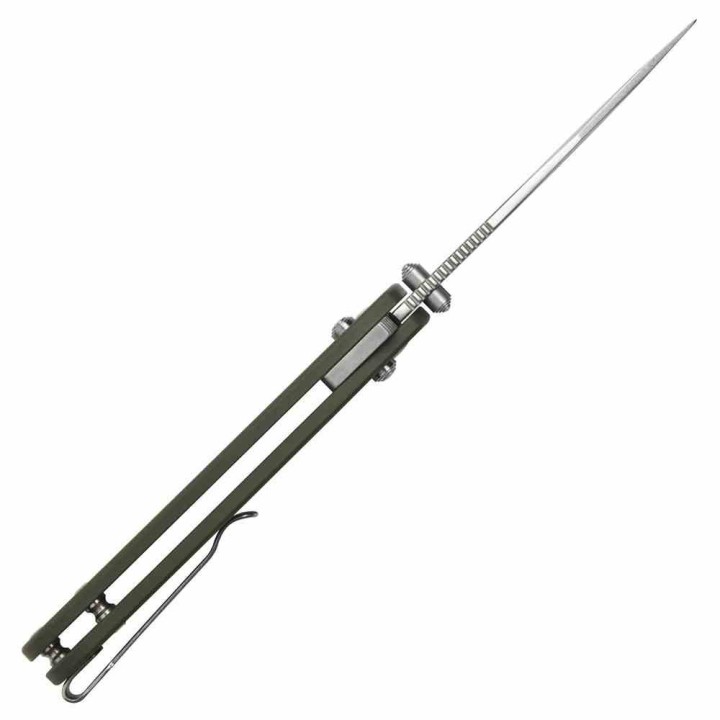 Couteau CJRB Bolt Green Lame Drop Point AR-RPM9 Manche G10 Recoil-Lock V2 IKBS Clip J1960GN - Livraison Gratuite