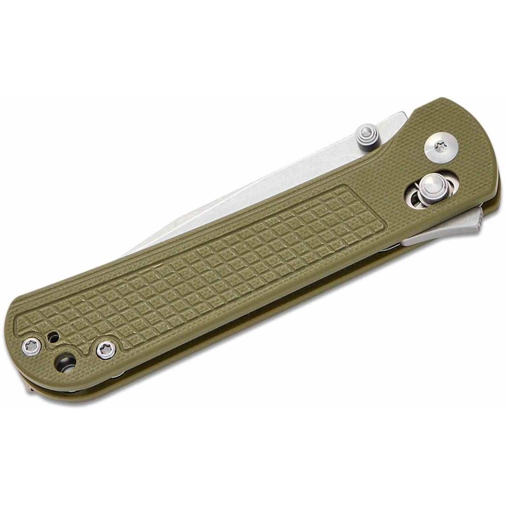 Couteau CJRB Bolt Green Lame Drop Point AR-RPM9 Manche G10 Recoil-Lock V2 IKBS Clip J1960GN - Livraison Gratuite