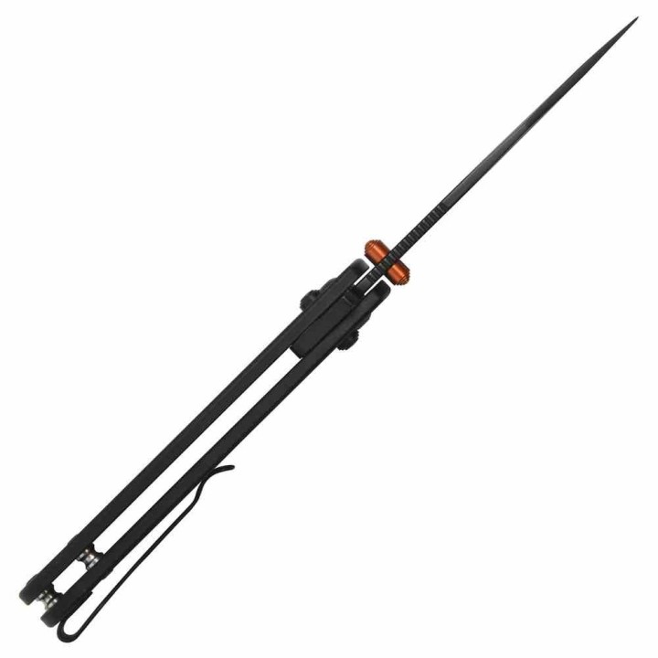 Couteau CJRB Bolt Black Lame Drop Point AR-RPM9 Blk Manche G10 Recoil-Lock V2 IKBS Clip J1960BBK - Livraison Gratuite