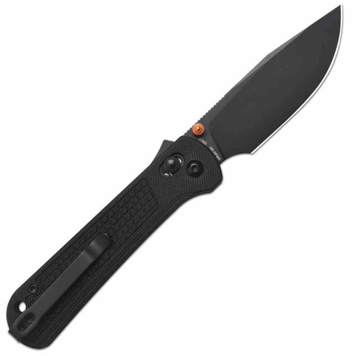 Couteau CJRB Bolt Black Lame Drop Point AR-RPM9 Blk Manche G10 Recoil-Lock V2 IKBS Clip J1960BBK - Livraison Gratuite