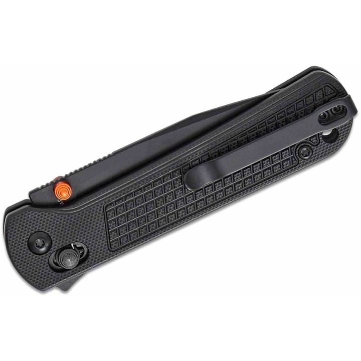 Couteau CJRB Bolt Black Lame Drop Point AR-RPM9 Blk Manche G10 Recoil-Lock V2 IKBS Clip J1960BBK - Livraison Gratuite