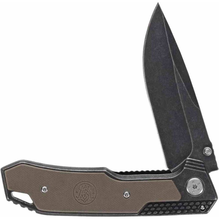 Lot de 3 Couteau Smith&Wesson Lame Acier 8Cr13MoV Manche Acier inox/G-10 Linerlock SW609W - Livraison Gratuite