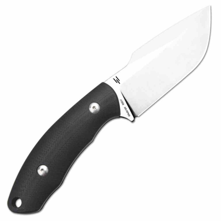 Couteau CJRB Mutt Black Lame Harpoon Drop Point AR-RPM9 Manche G10 Étui Kydex J1958BK - Livraison Gratuite 
