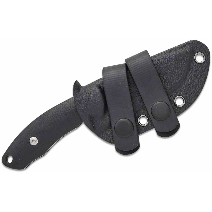 Couteau CJRB Mutt Black Lame Harpoon Drop Point AR-RPM9 Manche G10 Étui Kydex J1958BK - Livraison Gratuite 