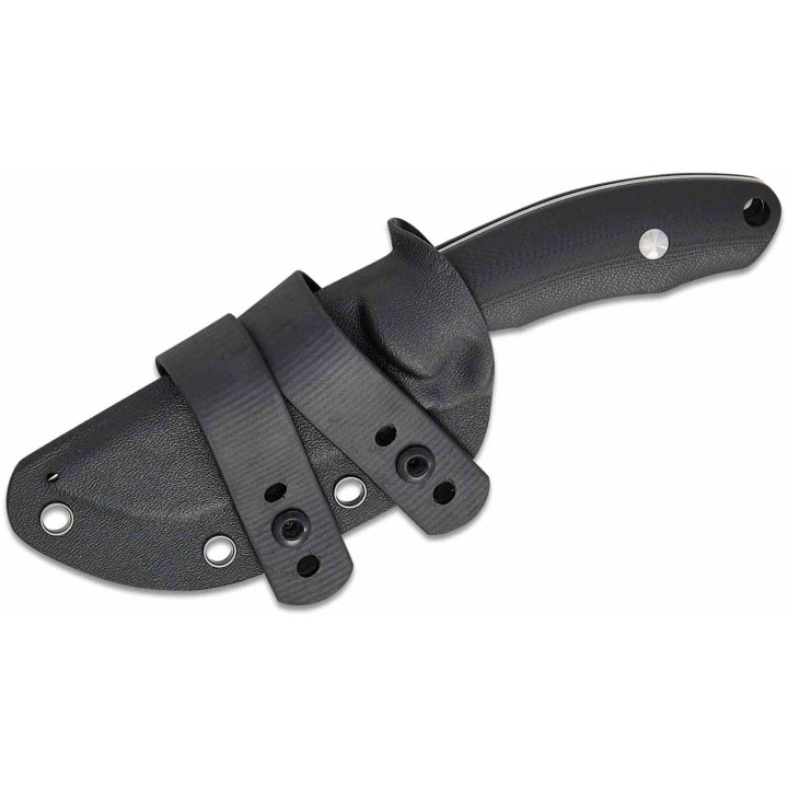 Couteau CJRB Mutt Black Lame Harpoon Drop Point AR-RPM9 Manche G10 Étui Kydex J1958BK - Livraison Gratuite 