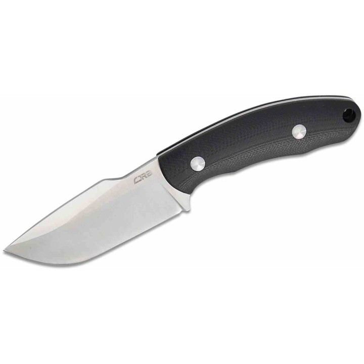 Couteau CJRB Mutt Black Lame Harpoon Drop Point AR-RPM9 Manche G10 Étui Kydex J1958BK - Livraison Gratuite 