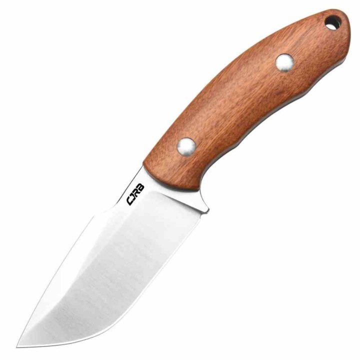 Couteau CJRB Mutt Wood Lame Harpoon Drop Point AR-RPM9 Manche Bois Étui Kydex J1958WD - Livraison Gratuite 