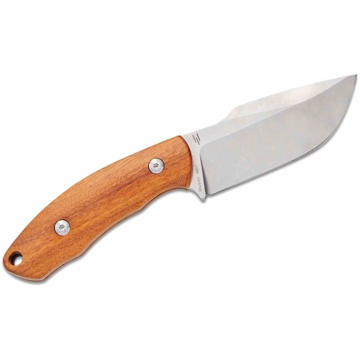 Couteau CJRB Mutt Wood Lame Harpoon Drop Point AR-RPM9 Manche Bois Étui Kydex J1958WD - Livraison Gratuite 