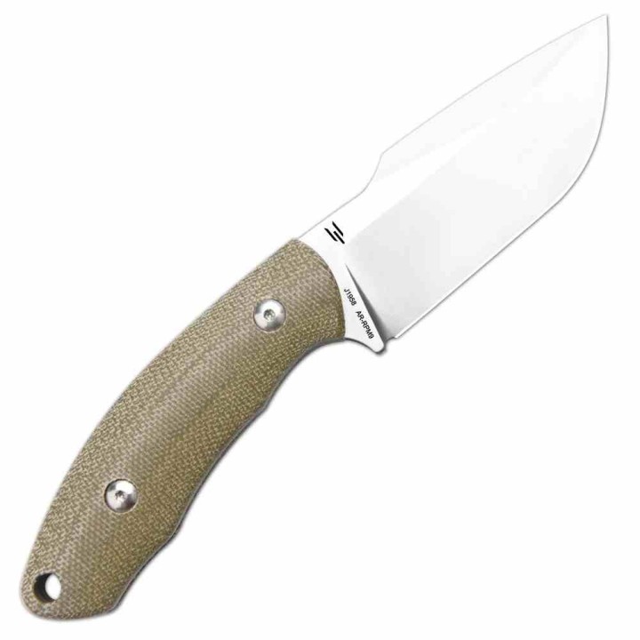 Couteau CJRB Mutt OD Green Lame Harpoon Drop Point AR-RPM9 Manche Micarta Étui Kydex J1958ODG - Livraison Gratuite 