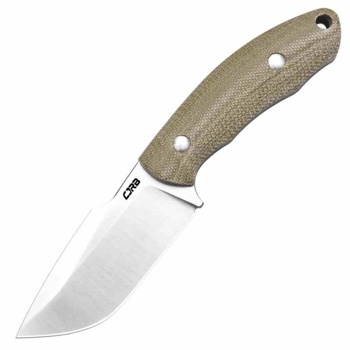 Couteau CJRB Mutt OD Green Lame Harpoon Drop Point AR-RPM9 Manche Micarta Étui Kydex J1958ODG - Livraison Gratuite 