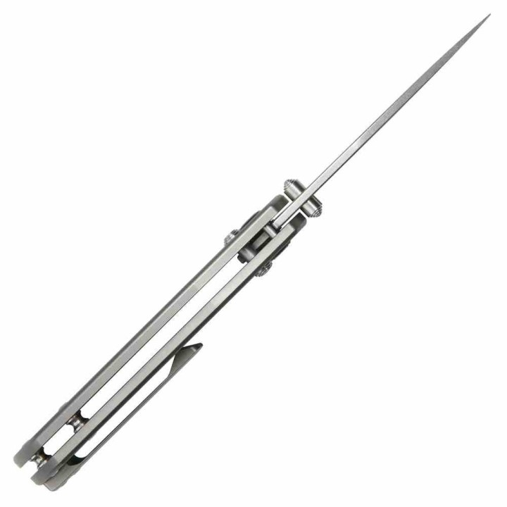 Couteau CJRB Maximal Lame Drop Point CPM-S90V Manche Titane Crossbar Lock KIVT Clip J1954GGY - Livraison Gratuite