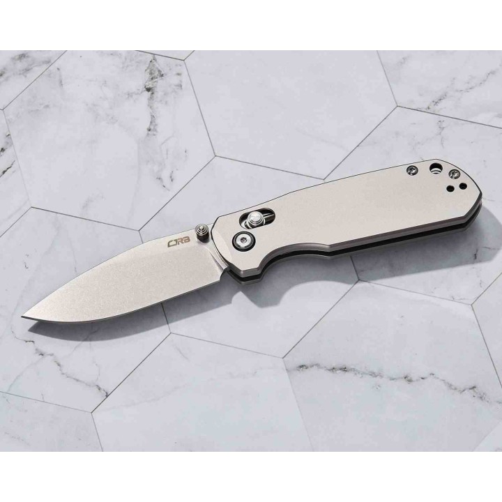 Couteau CJRB Maximal Lame Drop Point CPM-S90V Manche Titane Crossbar Lock KIVT Clip J1954GGY - Livraison Gratuite