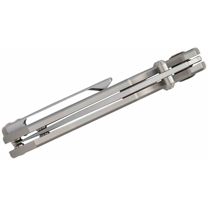 Couteau CJRB Maximal Lame Drop Point CPM-S90V Manche Titane Crossbar Lock KIVT Clip J1954GGY - Livraison Gratuite
