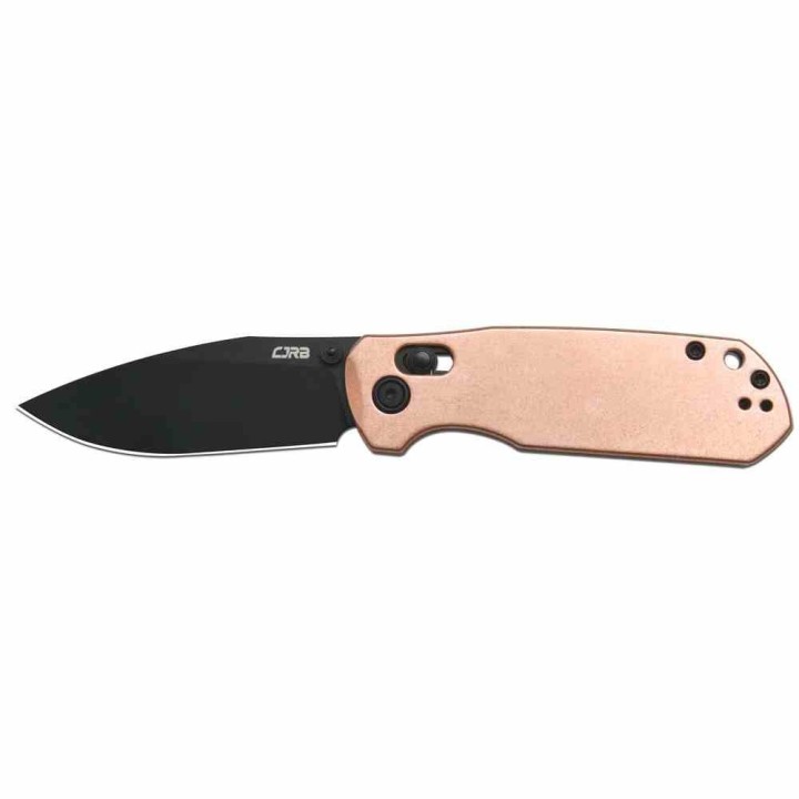 Couteau CJRB Maximal Lame Acier AR-RPM9 Manche Cuivre Crossbar Lock KIVT Clip J1954CO - Livraison Gratuite
