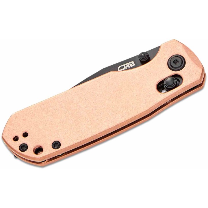 Couteau CJRB Maximal Lame Acier AR-RPM9 Manche Cuivre Crossbar Lock KIVT Clip J1954CO - Livraison Gratuite