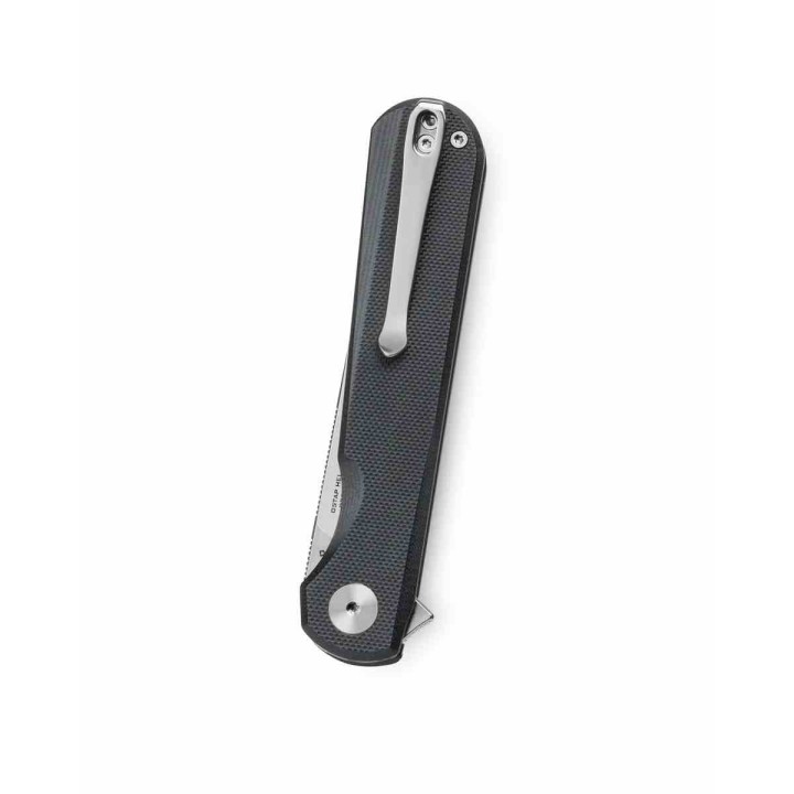 Couteau BESTECHMAN Flick Black Lame Drop Point SW Acier D2 Manche G10 Liner Lock KIVT Clip BTKMK13A - Livraison Gratuite