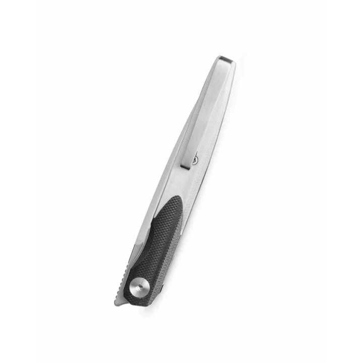 Couteau BESTECHMAN Lanza Black+White G10 Lame Acier 14C28N Manche G10 Liner Lock Clip BTKMK14A - Livraison Gratuite