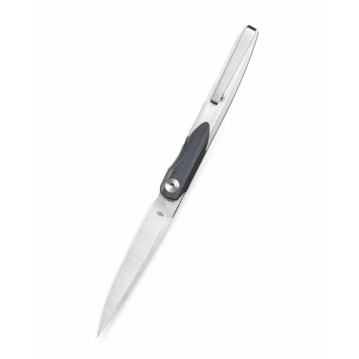 Couteau BESTECHMAN Lanza Black+White G10 Lame Acier 14C28N Manche G10 Liner Lock Clip BTKMK14A - Livraison Gratuite
