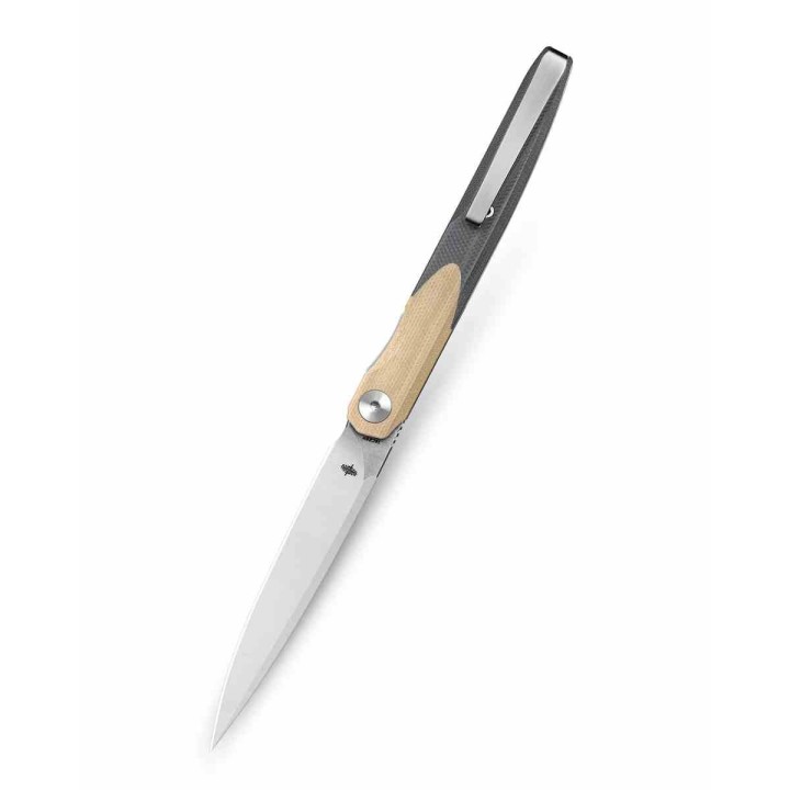 Couteau BESTECHMAN Lanza Khaki & Black G10 Lame Acier 14C28N Manche G10 Liner Lock Clip BTKMK14B - Livraison Gratuite