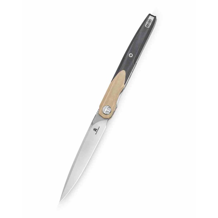 Couteau BESTECHMAN Lanza Khaki & Black G10 Lame Acier 14C28N Manche G10 Liner Lock Clip BTKMK14B - Livraison Gratuite