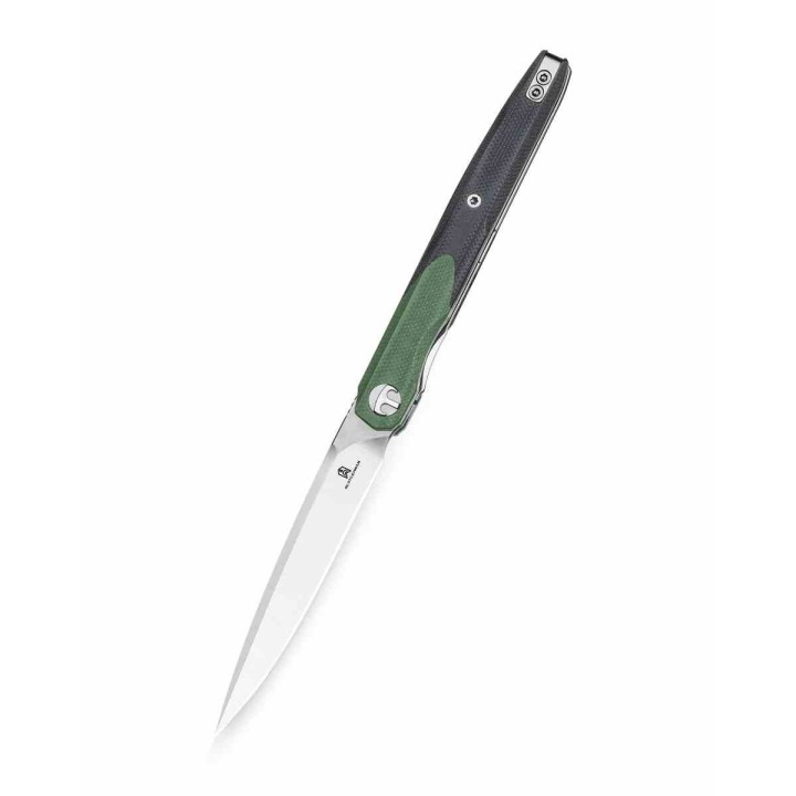 Couteau BESTECHMAN Lanza OD Green+ Black G10 Lame Acier 14C28N Manche G10 Liner Lock Clip BTKMK14C - Livraison Gratuite