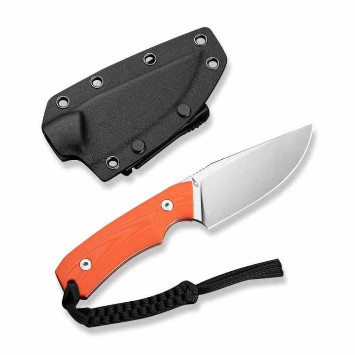 Couteau Civivi Gander Orange Lame Acier 14C28N Manche G10 Étui Kydex CIVC24058B1 - Livraison Gratuite
