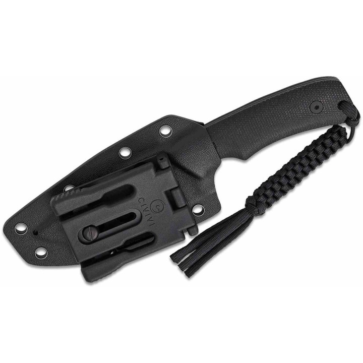 Couteau Bushcraft Survie Civivi Gander Black Lame Acier 14C28N Manche Micarta Étui Kydex CIVC24058B2 - Livraison Gratuite